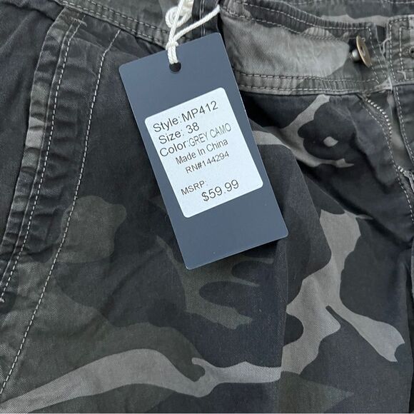 Men’s Lightweight Cotton Casual Cargo Shorts Classic Fit Drawstring Short - Picture 8 of 9